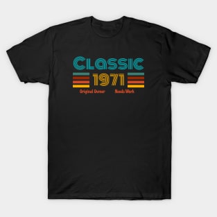 Retro birth year 1971 T-Shirt